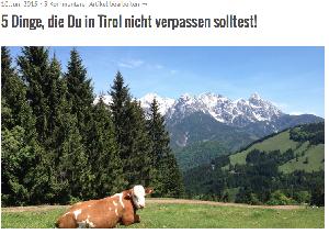 5 Dinge, die Du in Tirol nicht verpassen solltest!