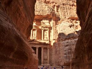 Die Felsenstadt Petra in Jordanien