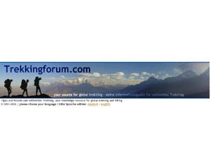 Kein Reisebericht - aber ein interessantes Forum über Trekkingtouren