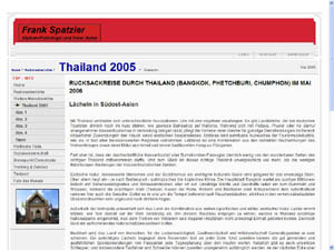 Rucksackreise ins mittlere und südliche Thailand...