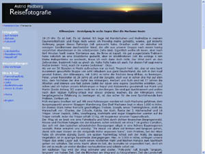 Die Machame Route des Kilimanjaro