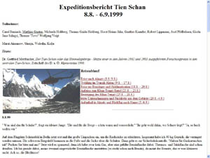 Expeditionsbericht Tien Schan 1999 - Khan Tengri