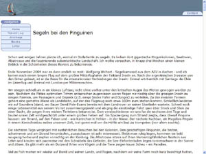 Segeln bei den Falkland-Inseln