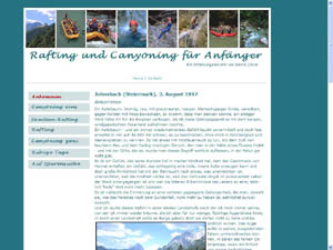 Rafting & Canyoning für Anfänger