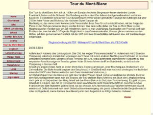 Wandern auf der Tour du Mont-Blanc...