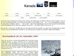 Kanada von Juli bis September...