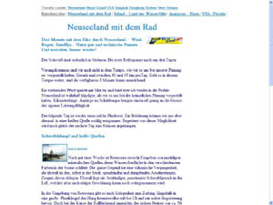 Mit dem Rad in Neuseeland