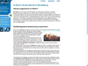 Winterradtour in Deutschland