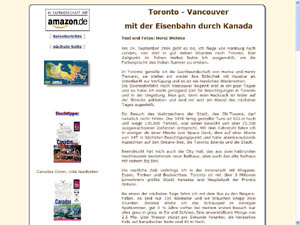 Von Toronto nach Vancouver - mit der Bahn durch Kanada