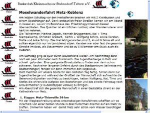 Moselwanderfahrt Metz-Koblenz