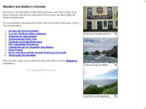 Wandern und Golfen in Cornwall
