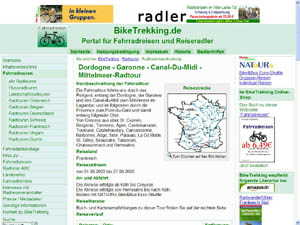 Mit dem Rad zum Süden Frankreichs