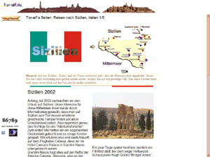 Sizilien im Mittelmeer