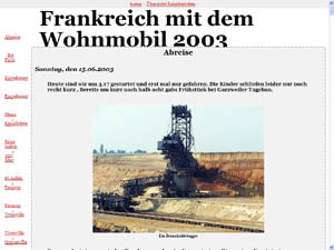 Frankreich mit dem Wohnmobil 2003