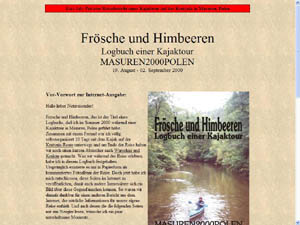Die Masuren - Logbuch einer Kajaktour