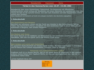 Türkei in den Sommerferien vom 10.07.-15.08.1986