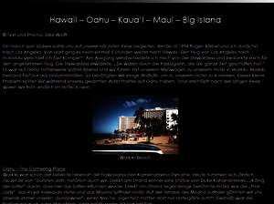 Hawaii – Oahu – Kaua’i – Maui – Big Island