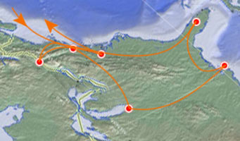 Karte USA Reisebericht / Reiseroute