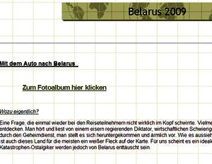 Autotour durch Belarus Autotour durch Belarus